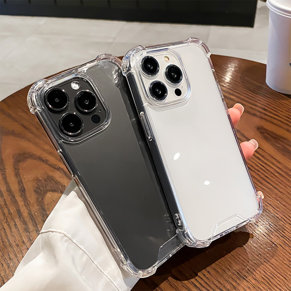 เคสโทรศัพท์ for iPhone 11 13 16 Pro Max iPhone 14 15 Pro Max 12 13 Pro Max 7 8 Plus 13 Pro 14 Pro อะครีลิครูใหญ่ป้องกันก