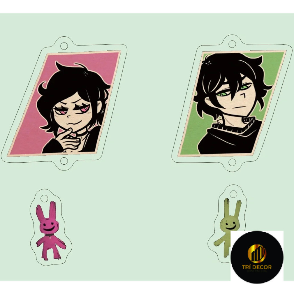 The Coffin of Andy และ Leyley อะนิเมะพวงกุญแจผู้หญิงอะคริลิค Key Chain Man พวงกุญแจจี้ตกแต่ง