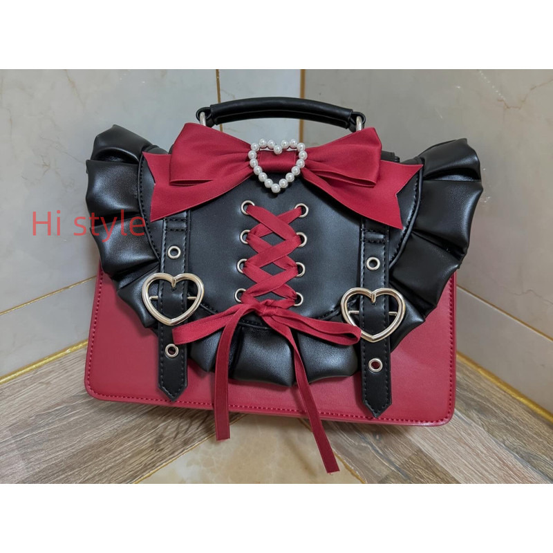 Jirai kei Lizlisa dupes กระเป๋าสะพายข้างลูกไม้ผีเสื้อรัก