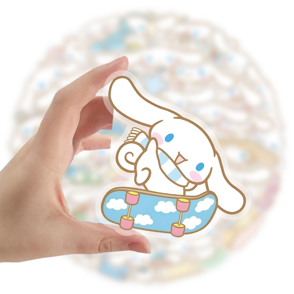 50 ชิ้น PET พลาสติก Cinnamoroll Sanrio การ์ตูนสติกเกอร์กันน้ํา - รูปที่ 3
