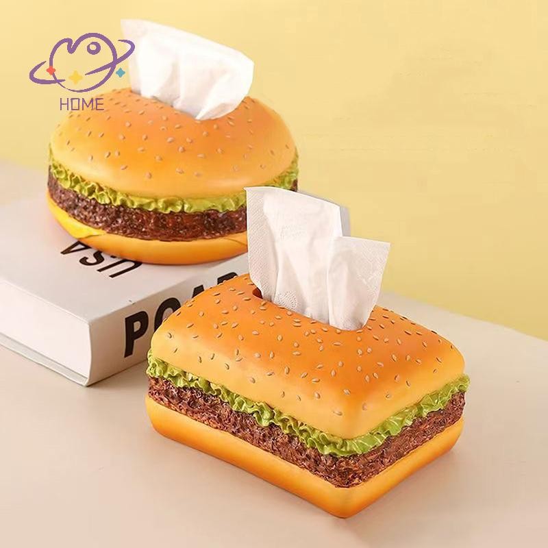 [mayhome] Hamburg กล่องกระดาษทิชชู่จําลองความคิดสร้างสรรค์เป็นตกลง, กล่องกระดาษลิ้นชักห้องนั่งเล่นย้อนยุค, เครื่องประดับตกแต่งสนุกในบ้าน {TH}