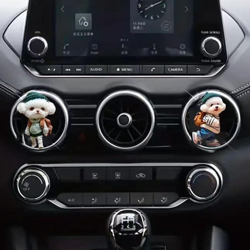 FYY Car Cat Air Freshener Diffuser Outlet Vent คลิปน้ําหอม Air Outlet Aroma Diffuser คลิประบายอากาศรถตกแต่งภายใน - รูปที่ 2
