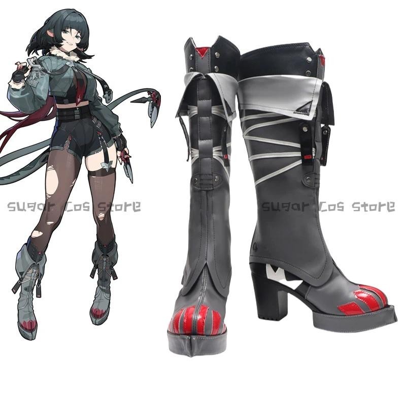 รองเท้าคอสเพลย์ Jane Doe จากเกม Zenless Zone Zero พร้อมเสิร์ฟสำหรับHALLOWEENและปาร์ตี้!