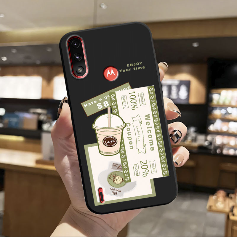 สําหรับ Motorola Moto E7 E7i Power E7 Plus กรณีแฟชั่นใหม่การ์ตูนซิลิโคนอ่อนนุ่มกันกระแทกสําหรับ Moto