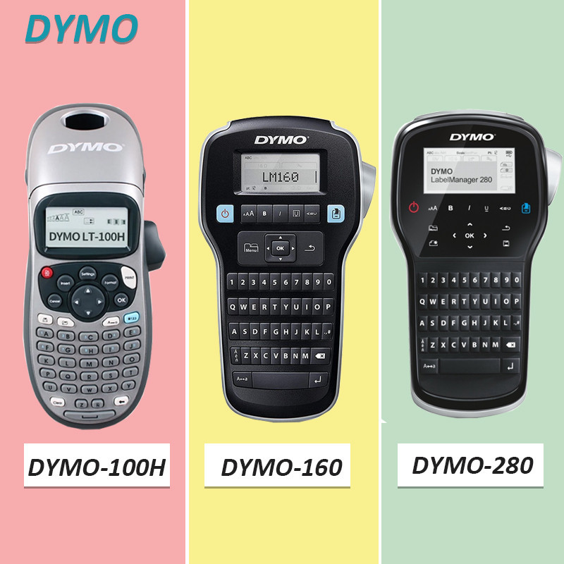 Dymo-100h DYMO-LM160 LM280 เครื่องทําฉลาก เครื่องพิมพ์ภาษาอังกฤษ แบบพกพา