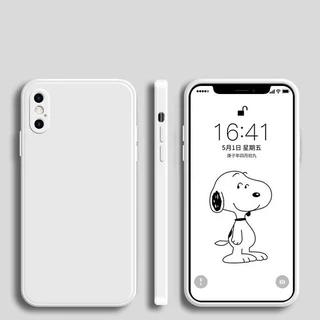 เคสโทรศัพท์ ขอบสี่เหลี่ยม เหมาะสําหรับ iPhone X XS XR XS max 11 pro max 7Plus 8Plus TPU เคสซิลิโคนนุ่ม เคสโทรศัพท์