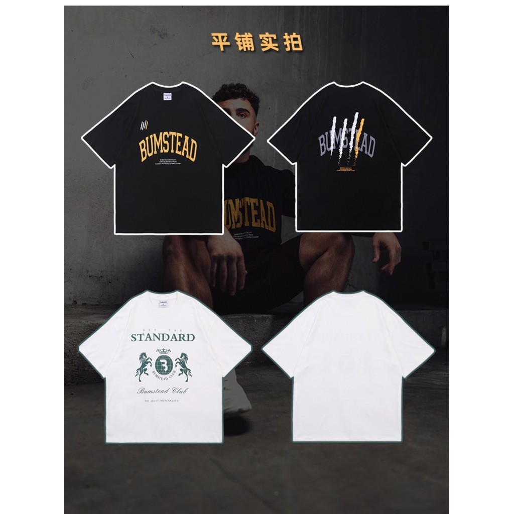 เสื้อยืดแขนสั้น ผ้าฝ้ายแท้ พิมพ์ลาย C Bolkris สไตล์อเมริกัน โอเวอร์ไซซ์ สําหรับผู้ชาย เหมาะกับการเล่นกีฬา ฟิตเนส 0128