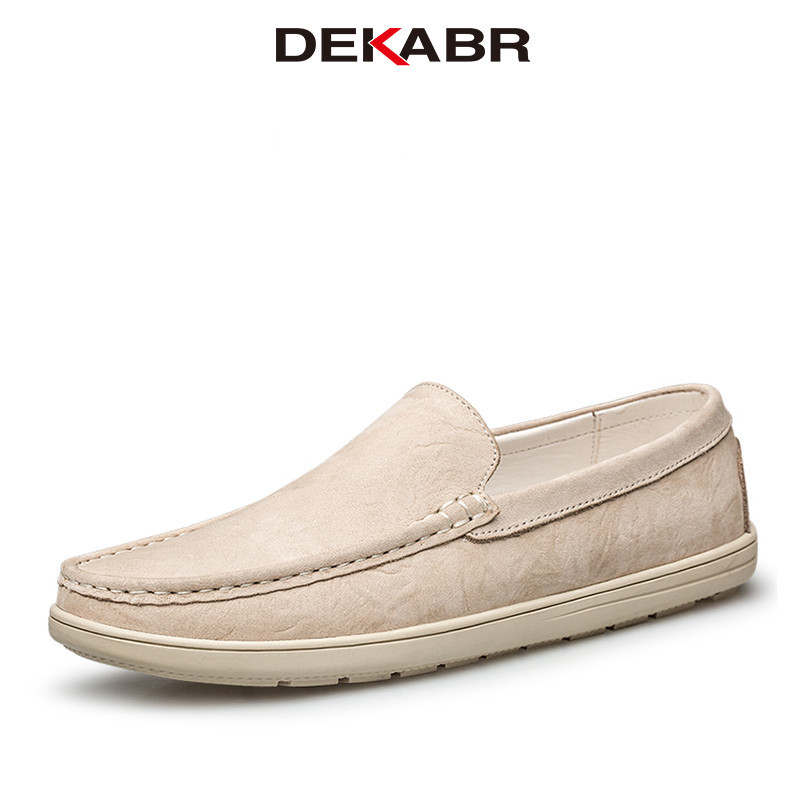 Dekabr รองเท้าโลฟเฟอร์ลําลอง หนังวัวแท้ ใส่สบาย แฮนด์เมด แฟชั่นฤดูใบไม้ผลิ สําหรับผู้ชาย ไซซ์ 36-46