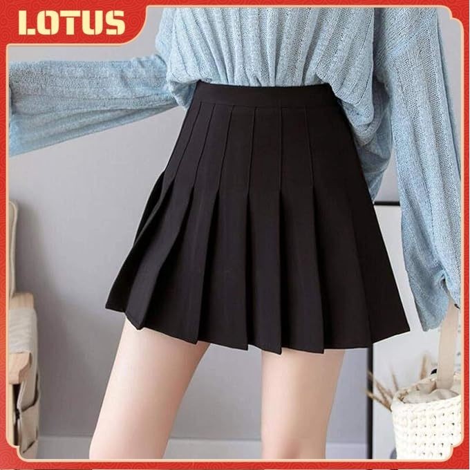 [YTL] ฤดูใบไม้ผลิ ฤดูร้อน กระโปรงเทนนิส กระโปรงกีฬา มีซับใน เอวสูง Mini Skirt A-Line มีหลายสีให้เลือก น่ารัก