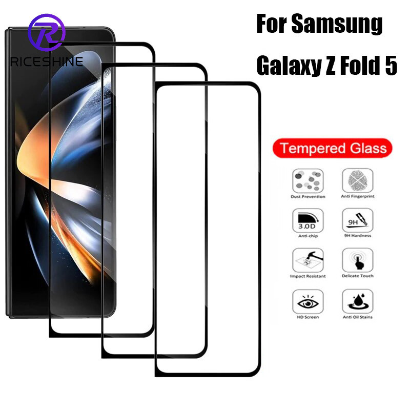 ฟิล์มกระจกนิรภัย กันรอยขีดข่วน ความแข็งสูง สําหรับ Samsung Galaxy Z Fold 5 ฟิล์มป้องกันสมาร์ทโฟน แบบบางเฉียบ โปร่งใส