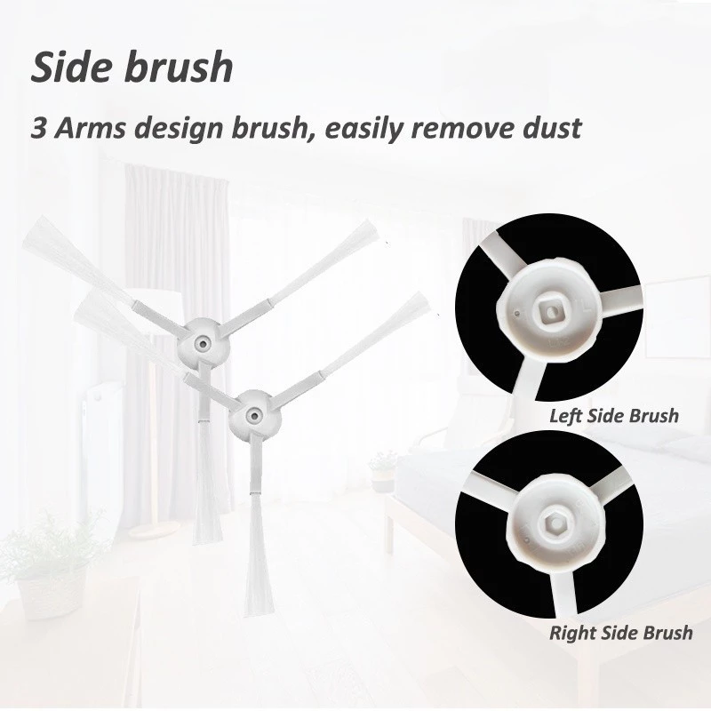 แปรงปัดข้าง Side Brush อะไหล่หุ่นยนต์ดูดฝุ่น Xiaomi Mijia G1 MJSTG1