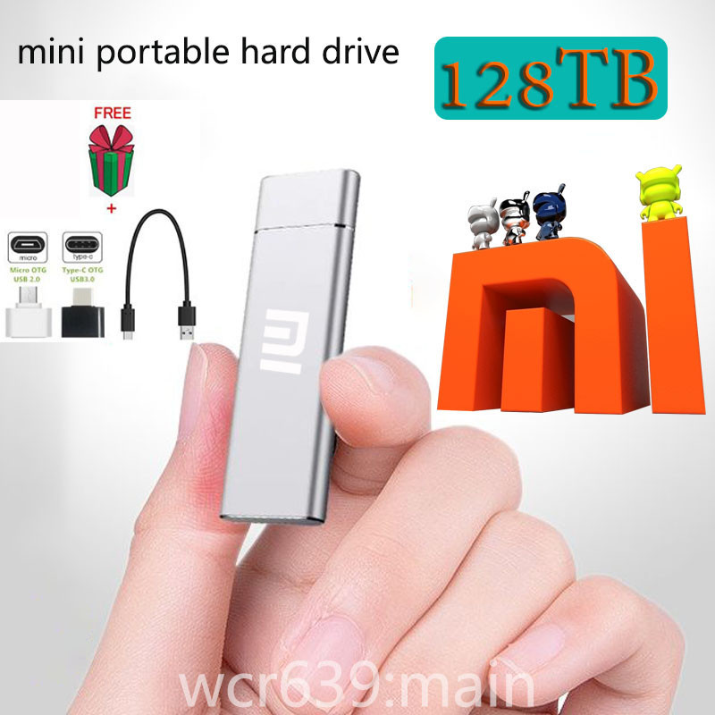 External HDD 128TB/60TB  ฮาร์ดไดรฟ์ภายนอก 30TB/16TB  ฮาร์ดดิสก์มือถือ  8TB/4TB Type-c USB 3.0 ความเร