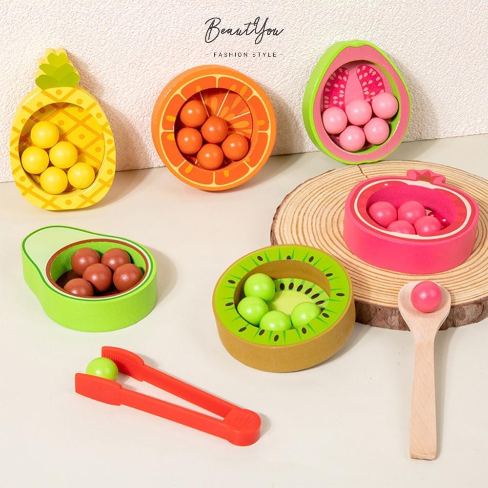 ของเล่นลูกบอลในถ้วย เกมคัดแยกสี ของขวัญสําหรับเด็ก [BeautYou.th]