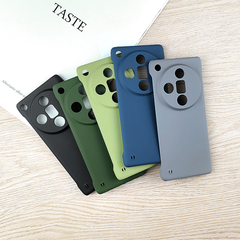 Slim Hard PC Frameless เคสโทรศัพท์สําหรับ Oppo ค้นหา X7 FindX7 Ultra X7U 5G Solid สีลูกกวาด Matte Co