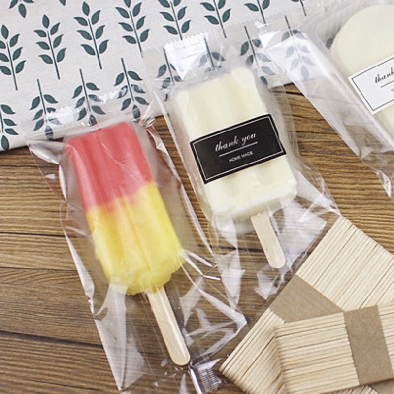 Bakery D'VER ❤️ ถุงไอติมแท่ง มีหลายขนาด แพคละ 95-100 ใบ ice cream bar bags