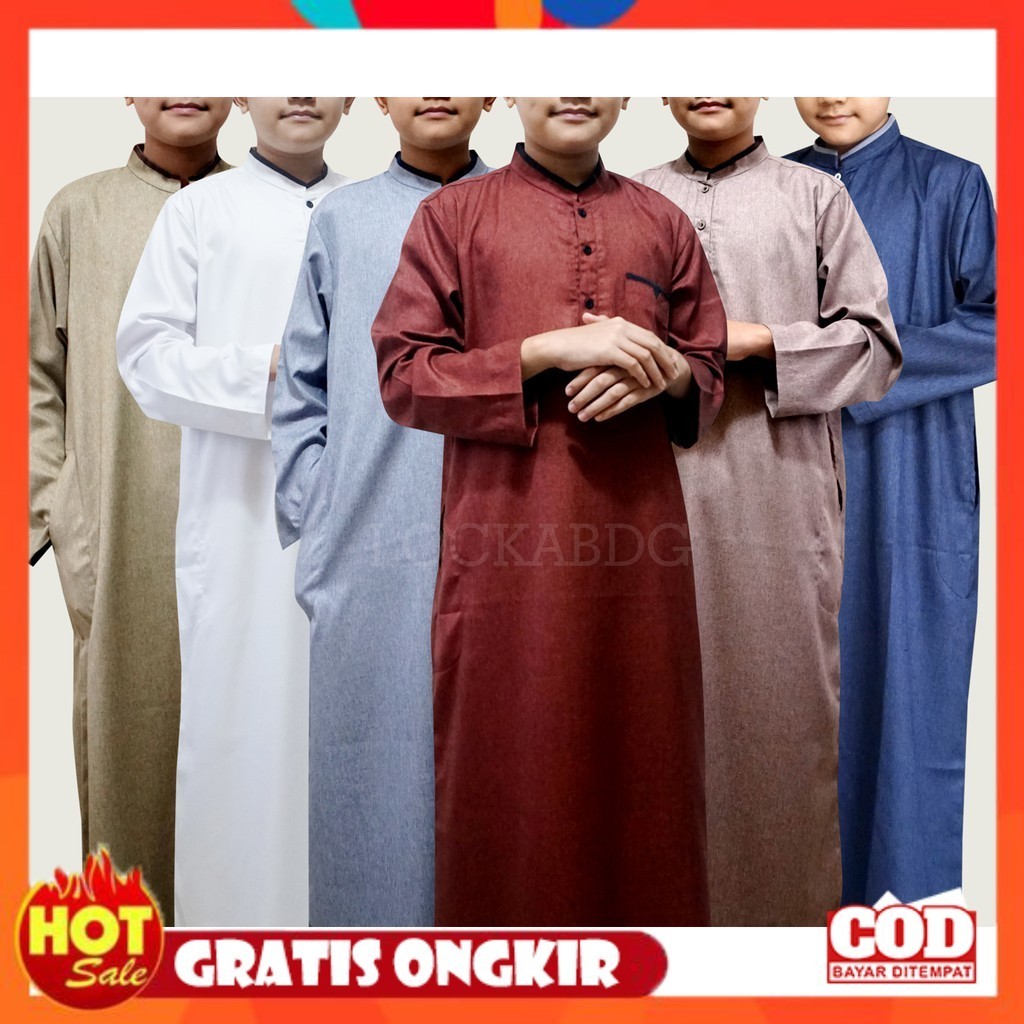 ผ้าอิ่มนุ่มหนา / เสื้อคลุมของ JUNE / GAMIS สําหรับ BOYS อายุ 8-13 ปี