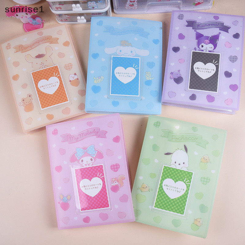 [ใหม่] อัลบั้มรูปภาพ ลายการ์ตูนอนิเมะ Kuromi Melody Pachacco Kawaii Sanrio Binder เหมาะกับของขวัญ สําหรับเก็บสะสมสมุดภาพ การ์ด [th]