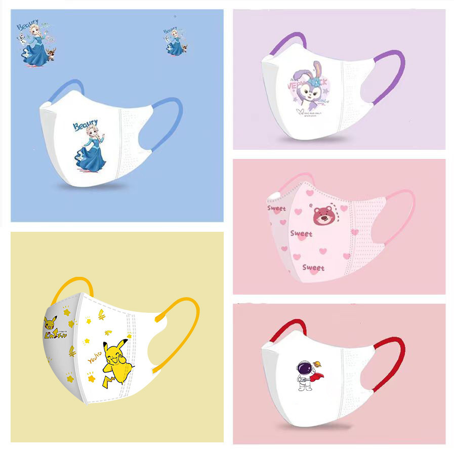 4-10 ปี (ทุกรูปแบบ | หน้ากากปิดปาก ลายการ์ตูน สําหรับเด็ก จํานวน 10 ชิ้น ต่อแพ็ค