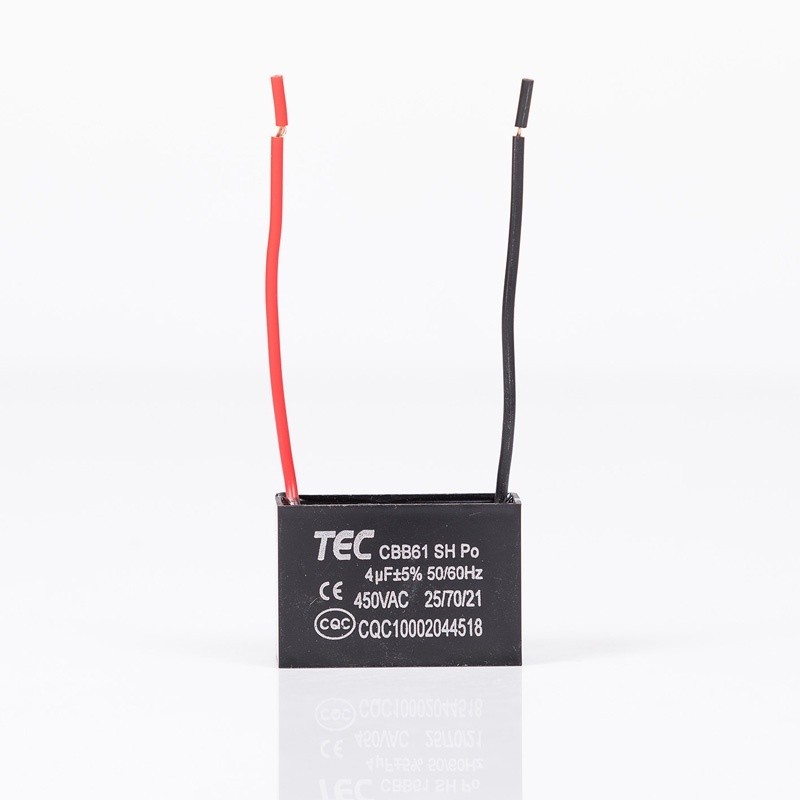 คาปาซิเตอร์ TEC คาปาซิเตอร์ Capacitor พัดลม CBB61 1.5UF 1.8UF 2UF 2.5UF 3UF 4UF 5UF 6UF 7UF 8UF 10UF