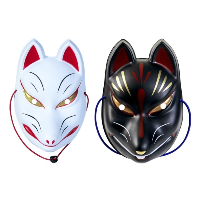 Xixi Foxes หน้ากากคอสเพลย์ รูปการ์ตูนสัตว์ สุนัขจิ้งจอก สไตล์ญี่ปุ่น สําหรับผู้หญิง และผู้ชาย ราคา ถูกที่สุด ดีลบีเคเค แกลเลอรีภาพที่ 6