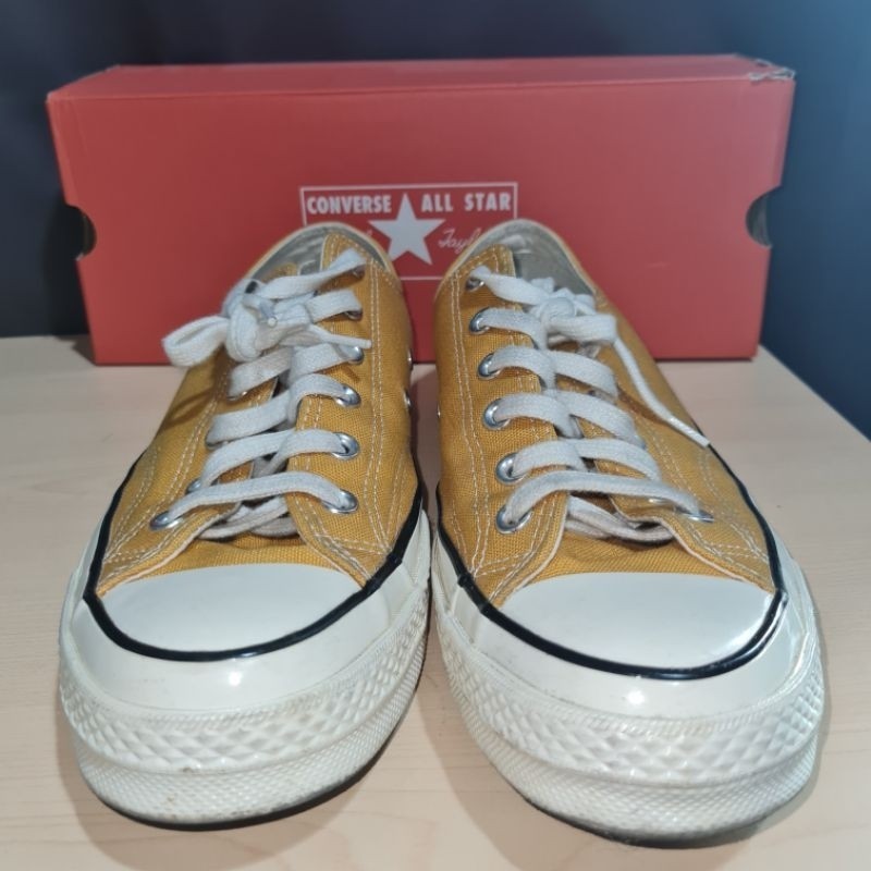 ♞,♘ผ้าใบ Converse ALL STAR 70 OX Yellow มือสองแท้ 100% (Size 41.5) รองเท้า สำหรับขาย