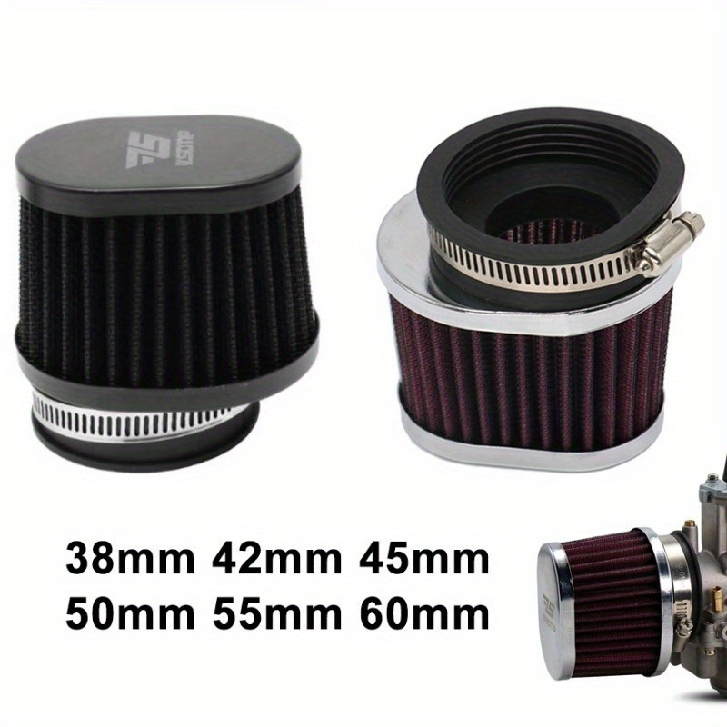38mm 42mm 45mm 50mm 55mm 60mm Motorcycle Air Filter Motorbike Air Pods Cleaner For Yamaha Kawasaki Suzuki Honda
