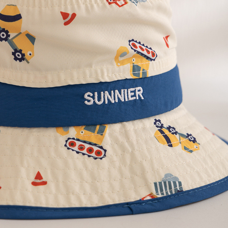 หมวกบักเก็ต กันแดด พิมพ์ลายการ์ตูน แบบแห้งเร็ว สไตล์เกาหลี เหมาะกับฤดูร้อน สําหรับเด็ก - รูปที่ 6