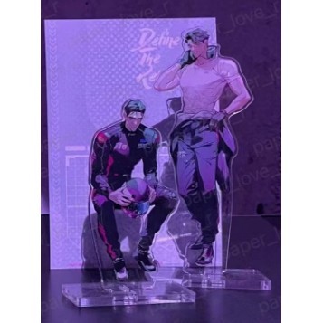 เกาหลี BL Manhwa น้ําต่ําใน Twilight อะนิเมะขาตั้งอะคริลิค Smyrna และ Capri Payback เดสก์ท็อปจอแสดงผ