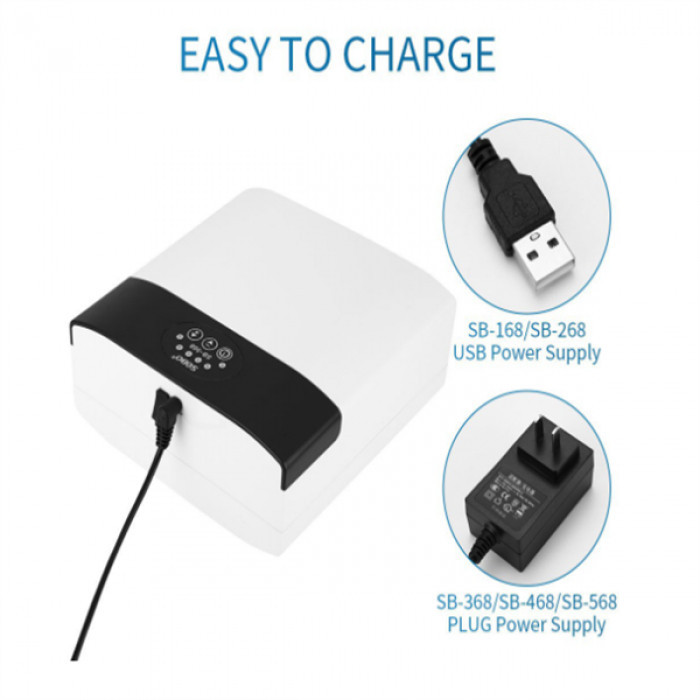 SOBO AC/DC แบตเตอรี่แบบชาร์จไฟได้ ปั๊มลม พิพิธภัณฑ์สัตว์น้ํา ตกปลา ACDC SB-168