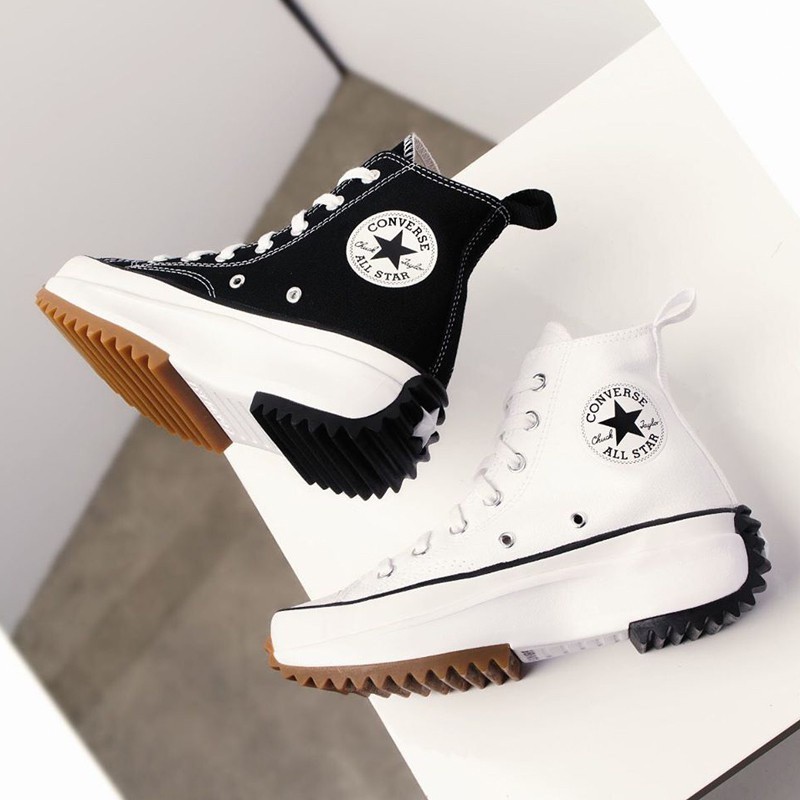 ♞,♘,♙Newest Converse Run Star Hike High Rise Canvas Shoes รองเท้า Hot sales