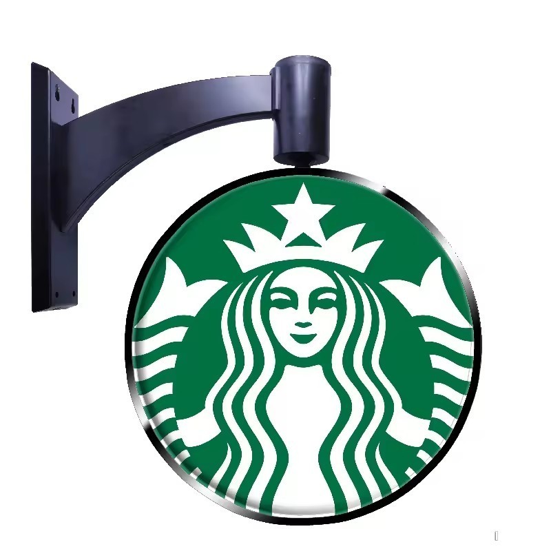 R50 ป้ายกล่องไฟ กล่องไฟวงกลม ตู้ไฟ ป้าย2หน้านวน ป้ายไฟหน้าร้าน หมุนอัตโนมัติ ป้ายกล่องไฟโฆษณาหน้าร้า