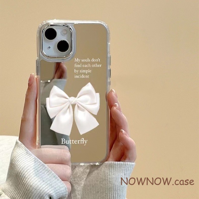 เคสโทรศัพท์มือถือ กรอบโลหะ ประดับโบว์ ขนาดเล็ก เรียบง่าย และสดใหม่ พร้อมสร้อยข้อมือ สําหรับ iPhone 15 14 13 12 11 Pro MAX X XR XS MAX 7 8 Plus