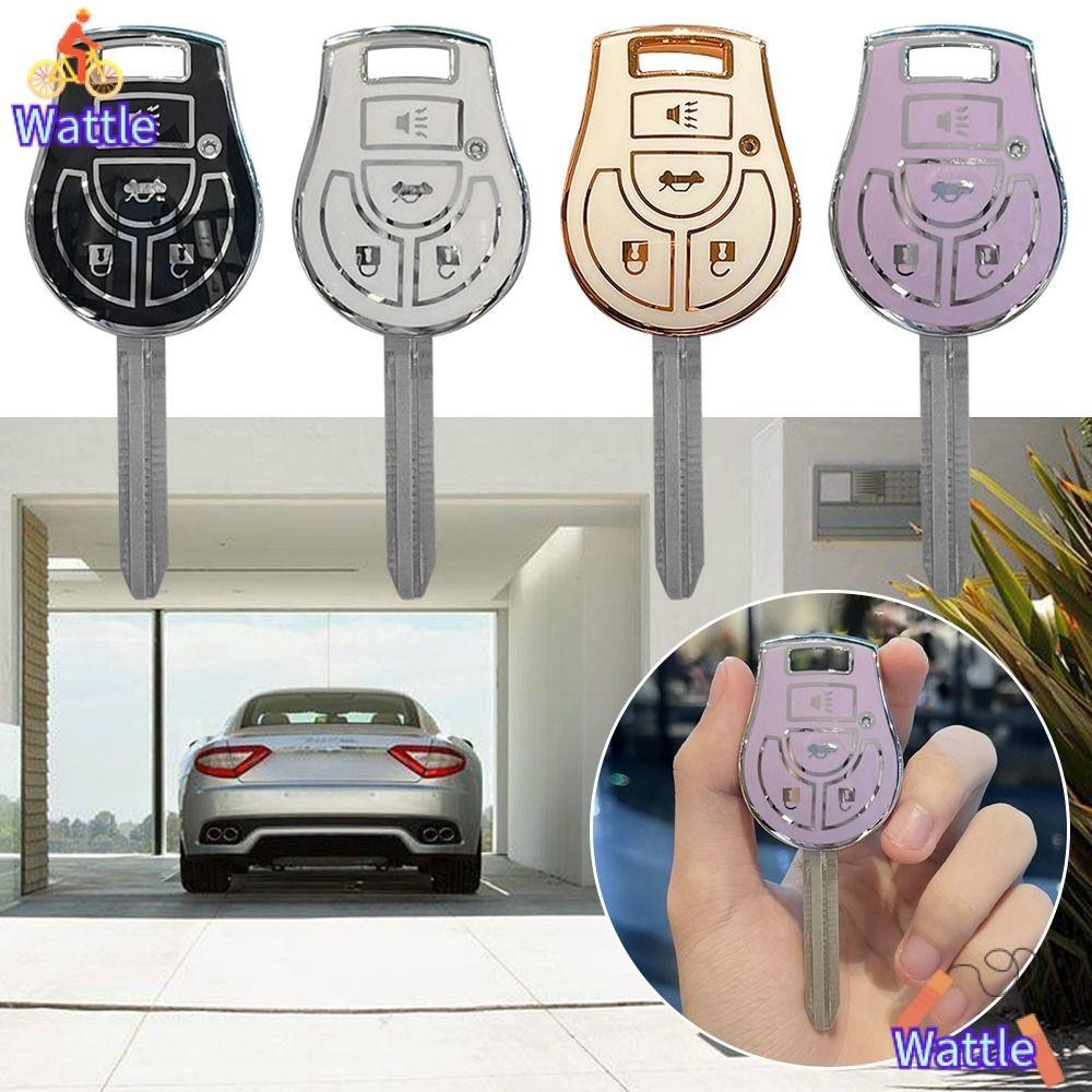 Wattle เคสกุญแจรีโมตรถยนต์ TPU แบบนิ่ม สําหรับ Nissan March Tiida Altima Sentra Armada Cube Juke Maxima Pathfinder