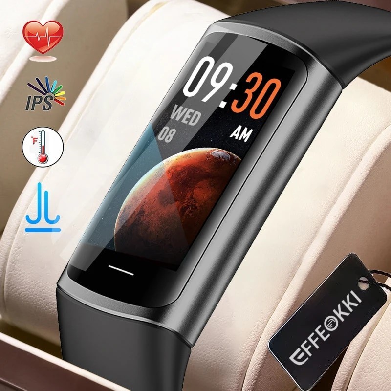 Effeokki นาฬิกาข้อมือสมาร์ทวอทช์ กันน้ํา ติดตามการออกกําลังกาย สําหรับผู้ชาย และผู้หญิง Xiaomi Huawei