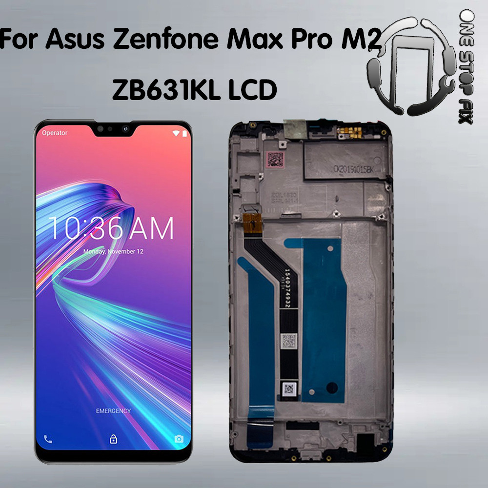 อะไหล่หน้าจอสัมผัสดิจิทัล LCD แบบเปลี่ยน สําหรับ ASUS Zenfone Max Pro M2 ZB631KL ZB631KL