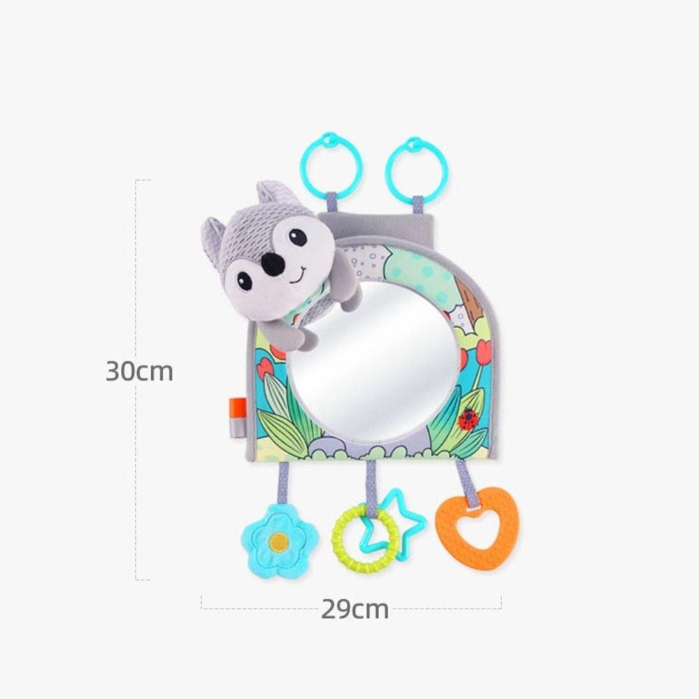 JEROMYBF ที่นั่งนิรภัย Headrest Rearview, โพลีเอสเตอร์กระจกนูนกระจกรถเด็ก,น่ารักมุมมองความปลอดภัย Early Education HD ด้านหลัง Ward รถเด็กเด็ก - รูปที่ 2