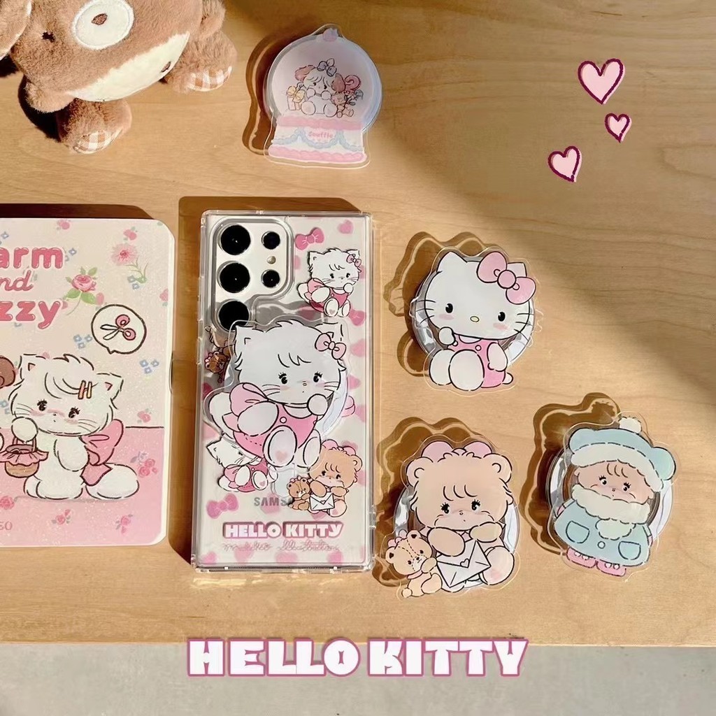 เคสโทรศัพท์มือถือ ปิดด้านหลัง ลายแมวน่ารัก สําหรับ Samsung s22 s22plus ultra S23 S23Plus s23fe s24 s24plus s24ultra