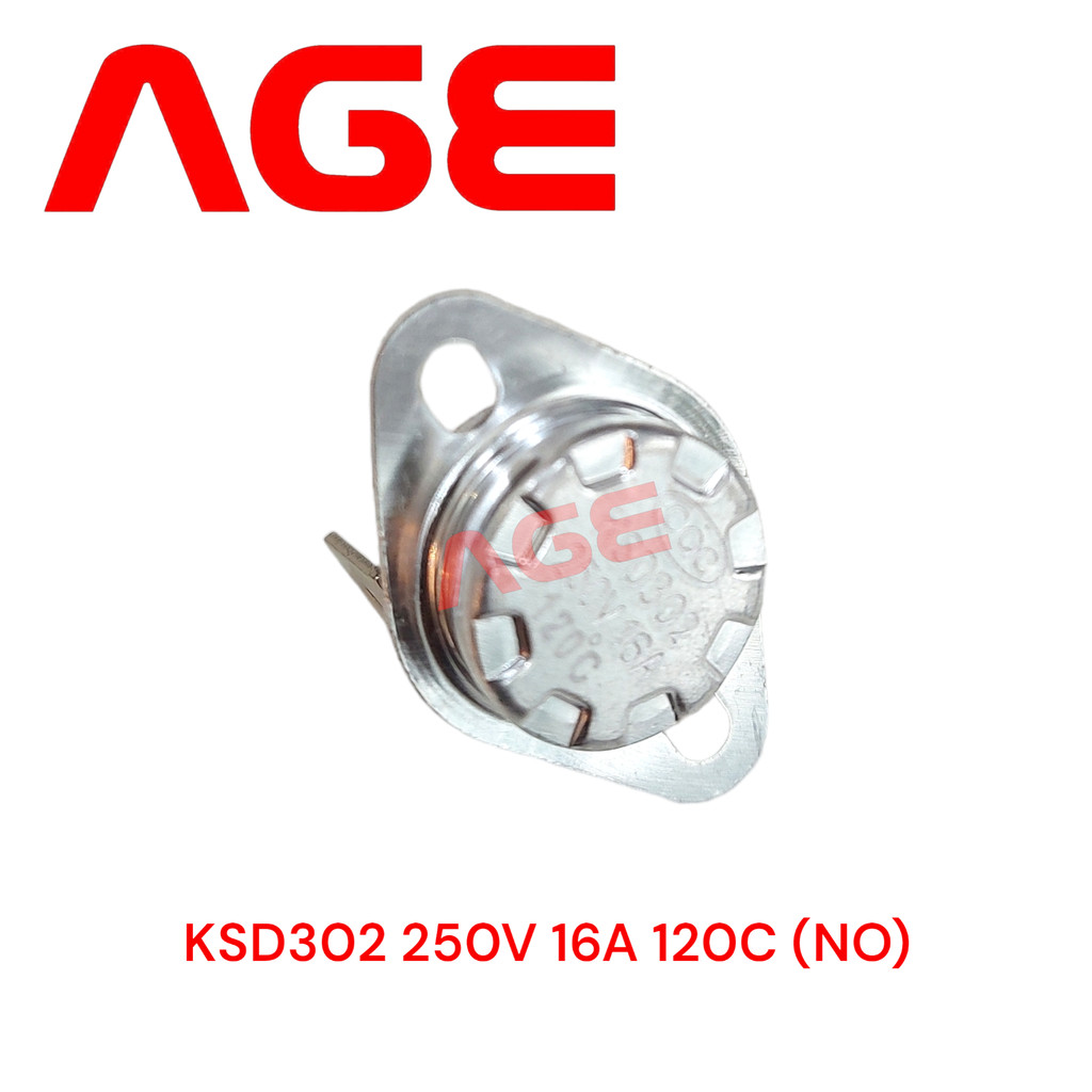 เทอร์โมสตัท 250V 16A 120c (No Type) KSD302 Thermostat