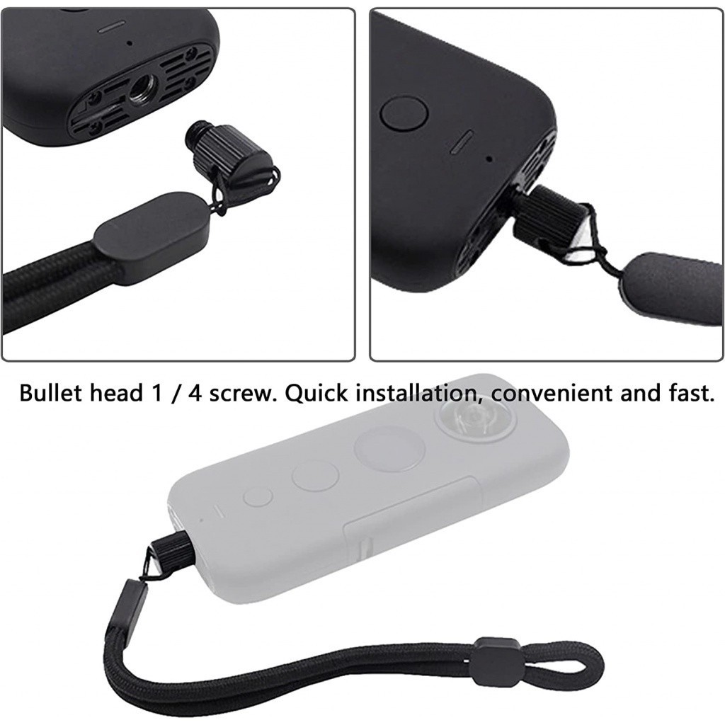 Anti-lost Rope Adjustable Hand Wrist Strap with 1/4 Adapter for Insta360 One X/X2/X3 GoPro etc Action Camera