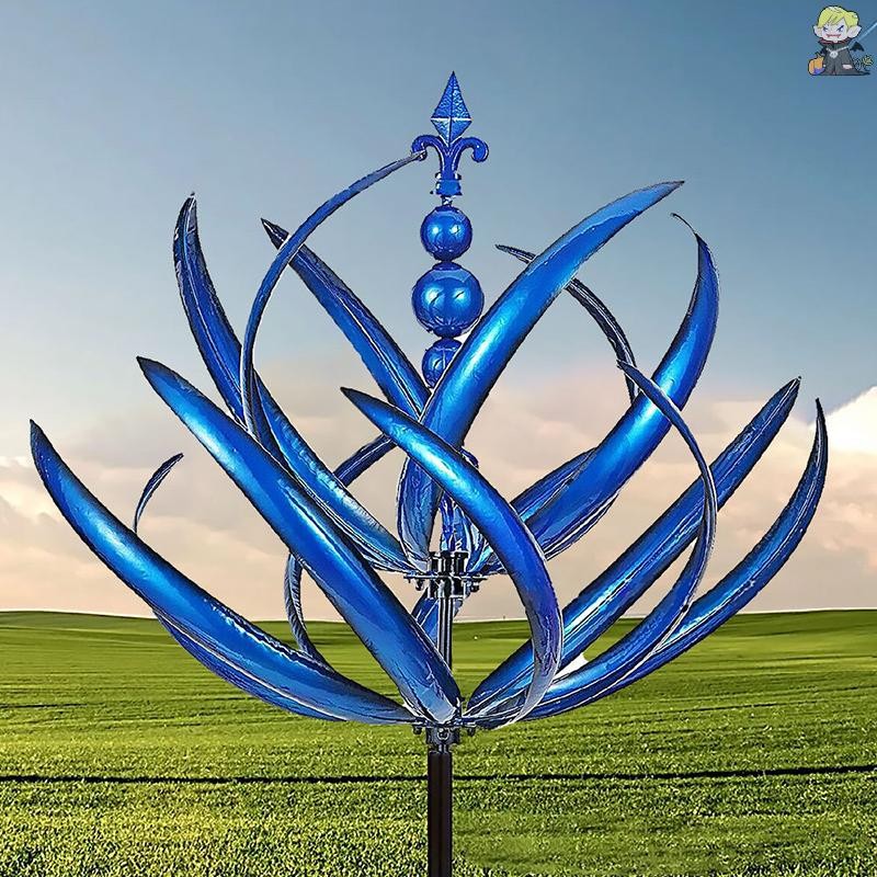 [CLA] งานฝีมือกังหันลมโลหะใหม่ Harlow Wind Rotator 3D Gyro Windmill Gardening Insert [TH] - รูปที่ 5