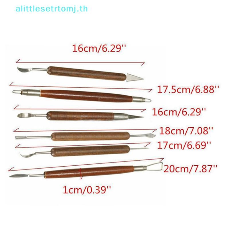 Alittlese 6 ชิ้น Clay Sculpting ขี้ผึ้งแกะสลักเครื่องปั้นดินเผา DIY เครื่องมือ Shapers Polymer Modeling ของขวัญ TH ราคา ถูกที่สุด ดีลบีเคเค แกลเลอรีภาพที่ 6