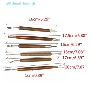 Alittlese 6 ชิ้น Clay Sculpting ขี้ผึ้งแกะสลักเครื่องปั้นดินเผา DIY เครื่องมือ Shapers Polymer Modeling ของขวัญ TH
