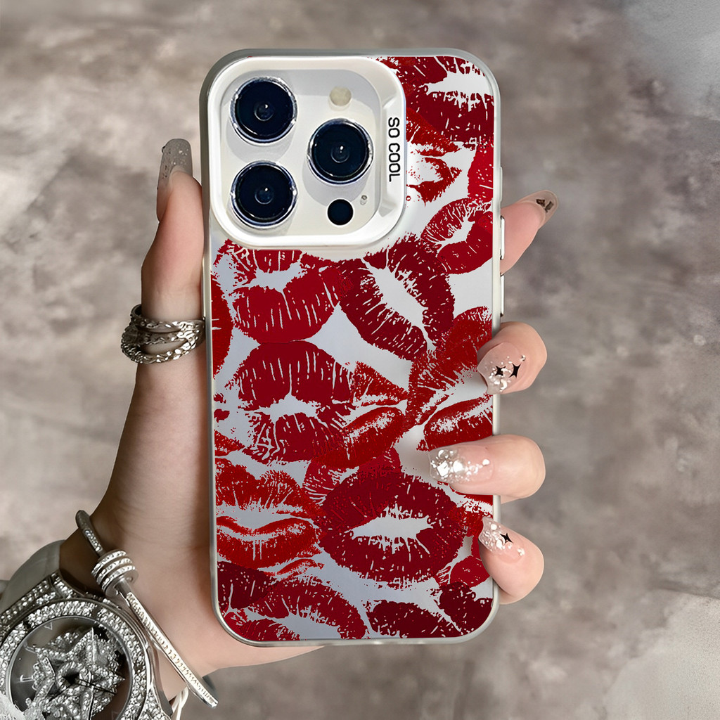 COD เคสไอโฟน11 ลิปสติกสุดเซ็กซี่ for iphone 13 12 14 15 Pro MAX 15 14 7 Plus X XR XSMAX SE เปลือกพิมพ์ริมฝีปากส่วนบุคคล