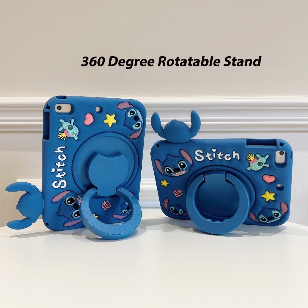 แบบพกพา 360 หมุนผู้ถือ 3D Stitch ช่องเสียบปากกาซิลิโคน + PC แท็บเล็ตป้องกันกรณี,สําหรับ iPad mini 1 ~ 7,5/6/Air1/2/Pro,7 ~10/A16/A18,Air3/4/5,Pro 1/2/3/4,M2/M3/M4/M5 Series