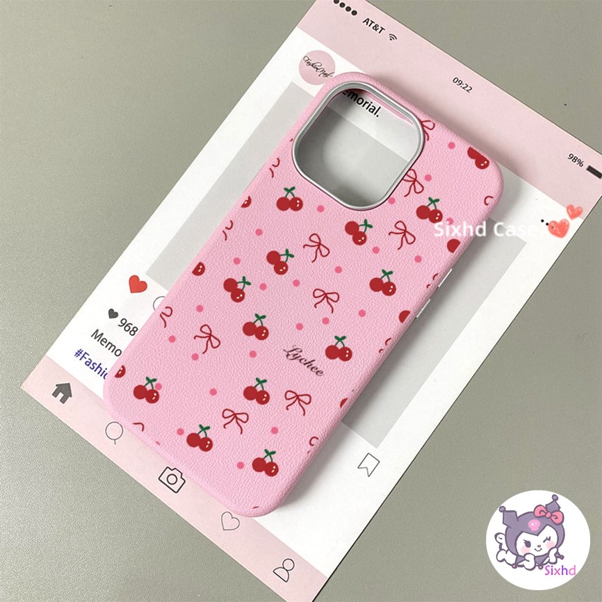 เคสหนังเชอร์รี่น่ารัก สําหรับ Huawei X8B X9B X9C X9A X8A X8, Honor X7C X7B X7A X7, 200 Pro 5G, 200 lite, X6A X6B X5 Plus X5B X5B