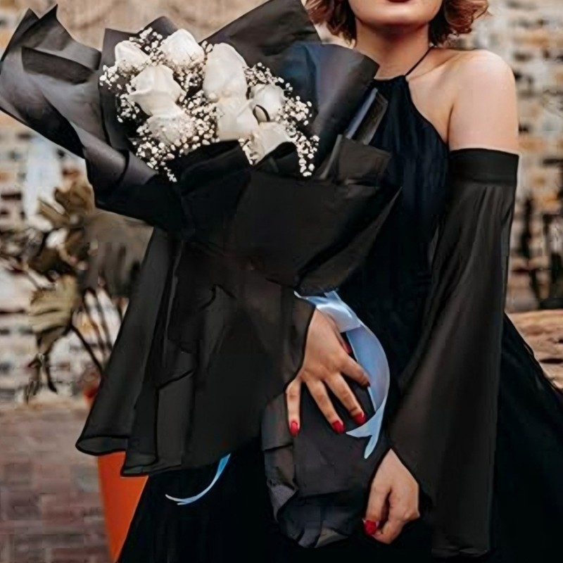 Mim ผู้หญิง Bishop แขนที่ถอดออกได้ Sheer แขน Cuffs สำหรับชุดแต่งงาน - รูปที่ 4