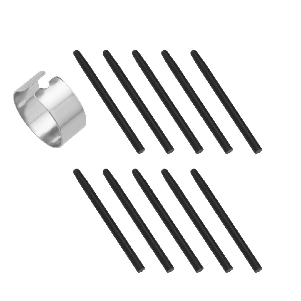 10 แพ็คเปลี่ยนปากกาเติม Nibs Standard Fit สําหรับไม้ไผ่สําหรับปากกา Intuos สําหรับ Wacom CTL460, CTH
