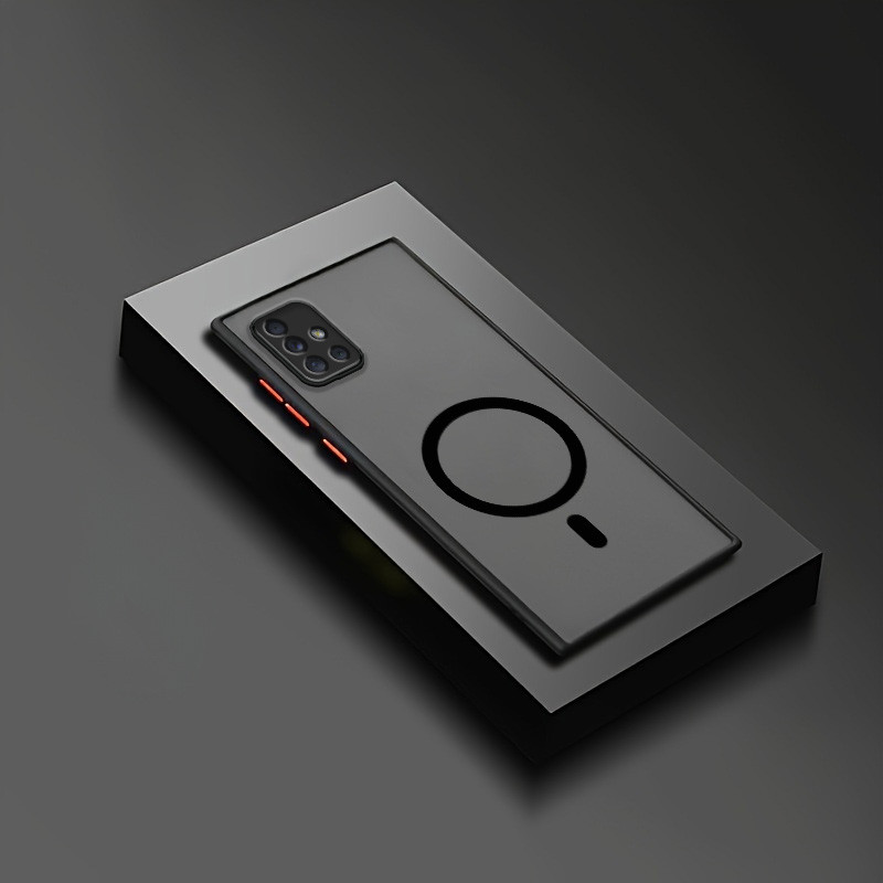 SAMSUNG Deluxe Matteเคสโทรศัพท์แม่เหล็กสําหรับSamsung Galaxy A73 A23 A33 A13 A71 A51 4G 5GFull Cover Hard Caseกันกระแทกและกันกระแทก