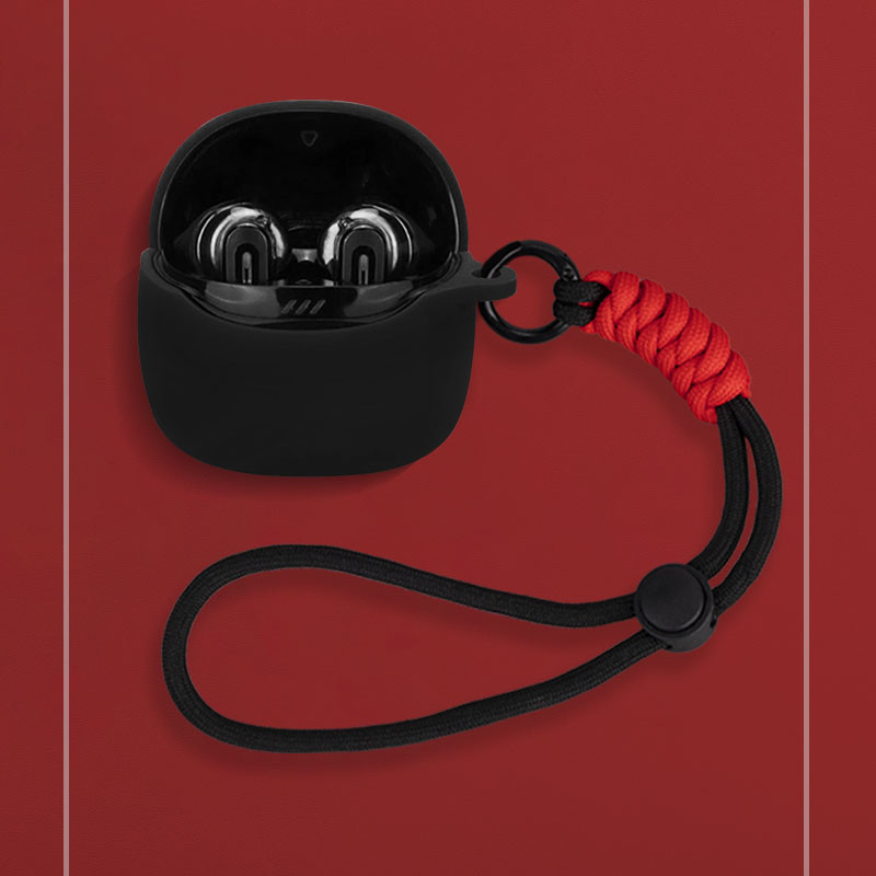 Suitable for JBL TUNE FLEX 2 Case Cute Lanyard Pendant Silicone Soft Case for JBL TUNE FLEX 2 Shockp
