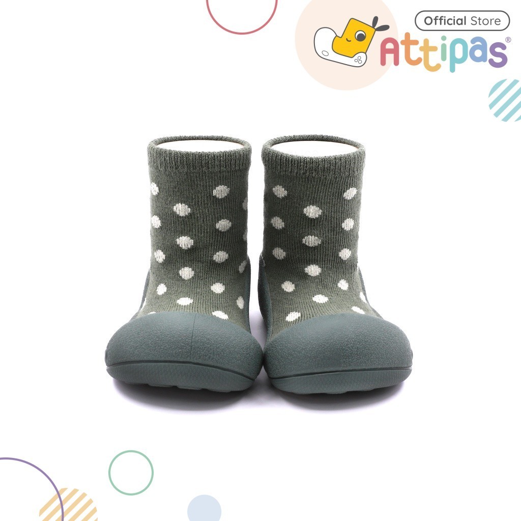 Attipas Functional Baby Shoes Prewalker Shoes - Dot Dot Khaki